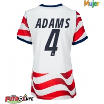 Camiseta Estados Unidos Tyler Adams #4 Primera Equipación para mujer Mundial 2026 manga corta